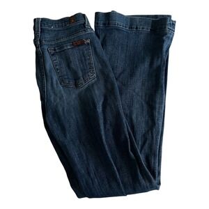 7 For All Mankind Jeans Women 25 Flare Medium Wash Stretch Denim